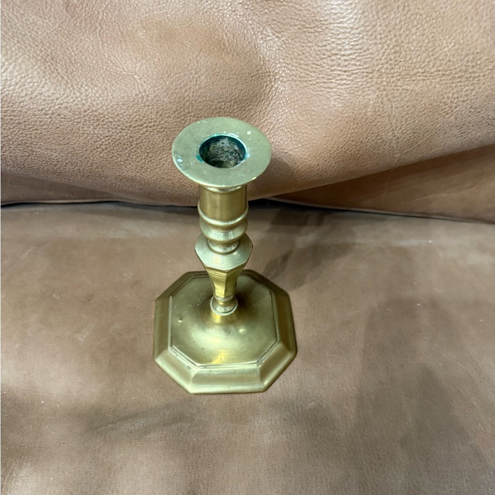 Vintage Brass Candlestick Holder 7” Made In Korea - Picture 2 of 6